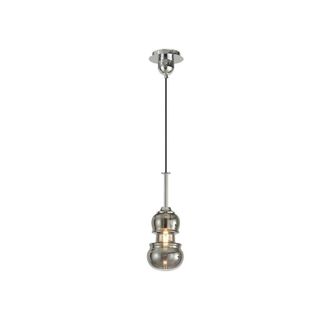 Netlighting Sonata Ceiling Pendant 15cm Round 1 x E27 Polished Chrome Graphite in Grey