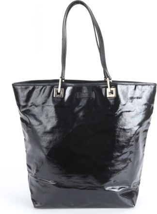 Gucci Black Leather Handbag Tote Bag (Pre-Owned)
