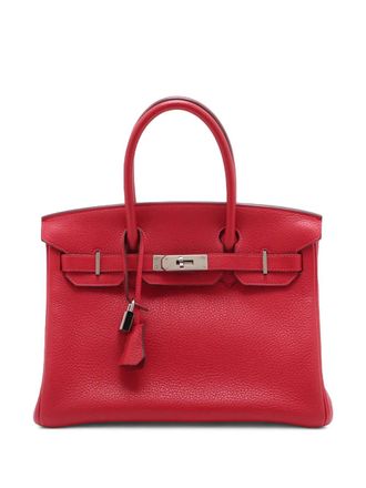 Herm&egrave;s 2012 Togo Birkin Retourne 30 handbag - Rosso