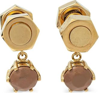Burberry Orecchini pendenti Nut & Bolt - Oro