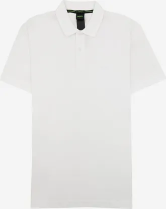 HUGO BOSS Mens Cotton Polo Shirt White T-shirts And Polos