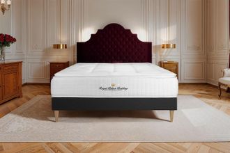 Royal Palace Bedding Somier Negro + Colch&oacute;n Con Muelles Y Viscoel&aacute;stica 120 X 190