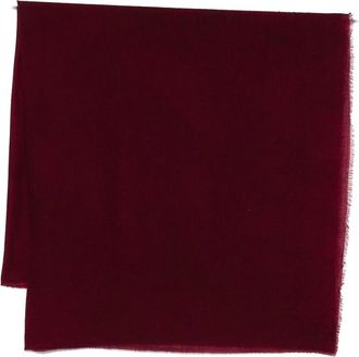 Faliero Sarti Bordeaux Scarf In Wool And Cashmere
