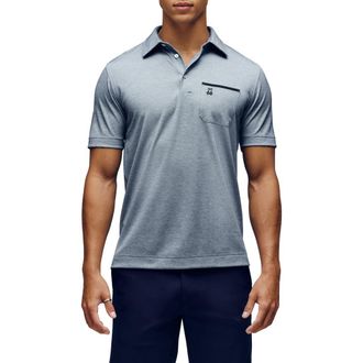 Psycho Bunny Hadley Performance Piqu&eacute; Polo in Blue at Nordstrom Rack, Size 7