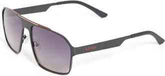 Guess Flat Aviator Metal Sunglasses