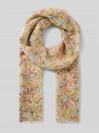 Fraas Schal mit floralem Allover-Print in Schilf, Gr&ouml;&szlig;e 1