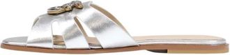 Pinko Milly 04 Slides - Dames - Sandalen - Grijs - 38 EU - Leer - Schoenen