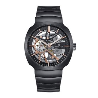 Heritor Magnus Stainless Steel-Band Watch