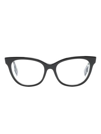 Burberry Sunglasses Evelyn bril met cat-eye montuur - Zwart