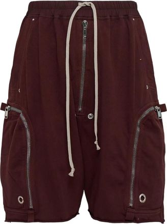 Rick Owens Shorts Bauhaus Bela con zip - Marrone