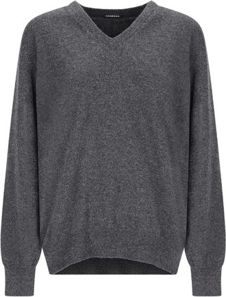 Canessa Maglione con scollo a V - Grigio