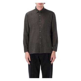 Salvatore Piccolo Check Shirt - Heren - Casual Overhemden - Zwart - 3XL - Overhemden