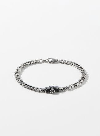 Le 31 Mens Cross curb-link bracelet