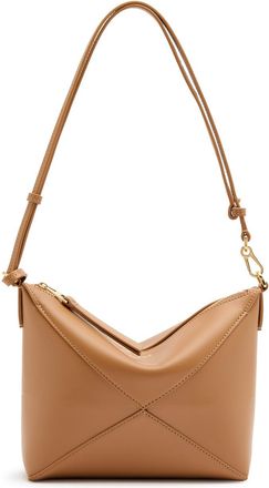 Loewe Puzzle Fold Leather Shoulder bag - Tan - One Size