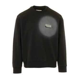 Maison Margiela Sweatshirts, male, Black, Size: L Spray Print Sweatshirt