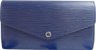 Louis Vuitton Blue Epi Leather Long Wallet (Bi-Fold) (Pre-Owned)