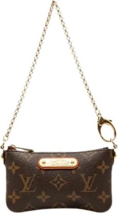 Louis Vuitton Pre-owned Pochette Milla PM - Dames - Vintage Mini Tas - Bruin - ONE Size - Vintage