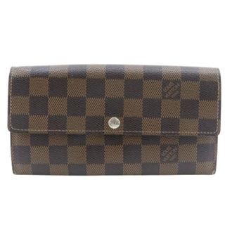 Louis Vuitton Pre-owned Wallets, female, Brown, Size: ONE SIZE Pre-owned Damier Long Wallet (bi-fold)