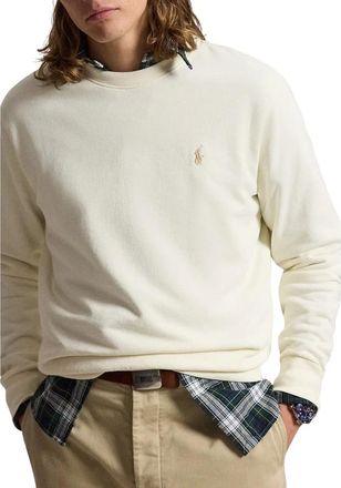 Polo Ralph Lauren Hoodies & sweatvesten, Heren, Beige, M, Punto Knit Pullover Sweatshirt