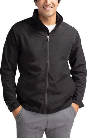 Cutter & Buck Charter Full Zip Jacket in Black at Nordstrom, Size Xxx-Large