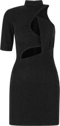 Stella McCartney Black Cut-Out Asymmetric Dress