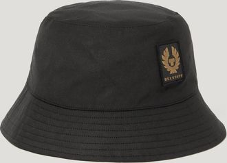 Belstaff Cappello Bucket Unisex Cotone Cerato Nero M
