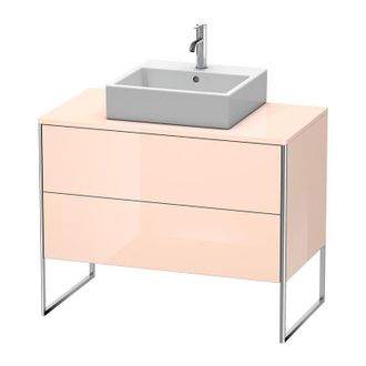 Duravit Mueble De Cocina Duravit Xsquare De 100,0 X 54,8 Cm, 2 Cajones, Color (frente/cuerpo): Perla De Albaricoque Laca De Alto Brillo - Xs492101010