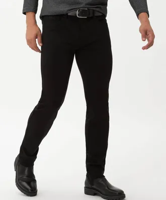 Brax Chuck Five-Pocket Jersey Jeans In Black