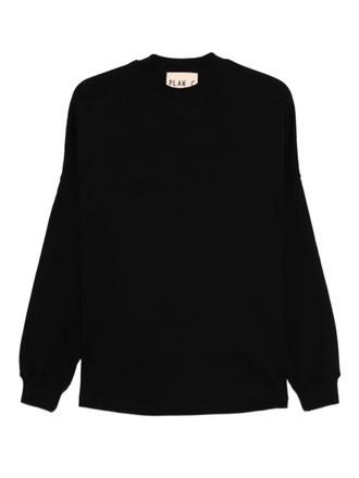 Plan C crew-neck sweater - women - Polyester/Cotton - S - Black