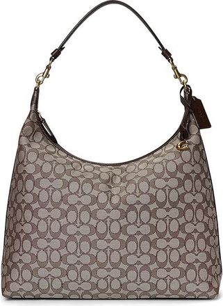 Coach Juliet Shoulder Bag 38 In Signature Jacquard Shoulder Womens Handbags Oak Maple, Leather/Textile
