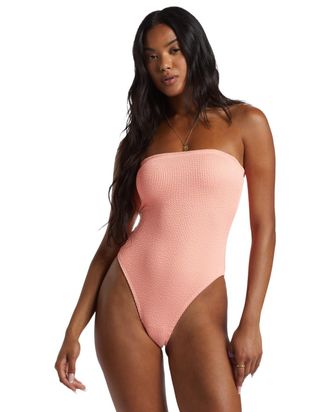 Billabong Badeanzug BILLABONG Summer High Tully, Damen, Gr. S, peach tart, Recycling-Polyester, Badeanz&uuml;ge Badeanzug