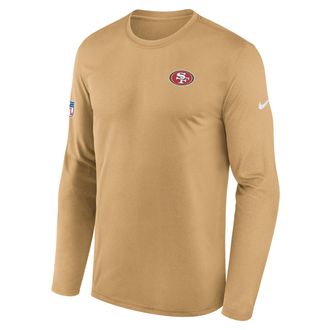 Nike San Francisco 49ers Legend Logo Nike Mens Dri-FIT NFL Long-Sleeve T-Shirt in Brown | 02TJ79V73-FEJ