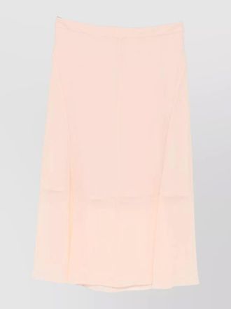 MUGLER high waist sheer midi length skirt