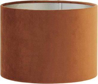 Light & Living Paralume - Velours - rosso - tessile - ø 40cm - - Light&living