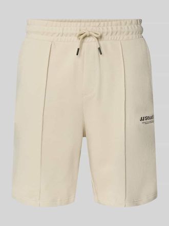 Jack & Jones Jack & Jones Sweatshorts mit Logo Model KANE in Beige, Gr&ouml;&szlig;e XXL