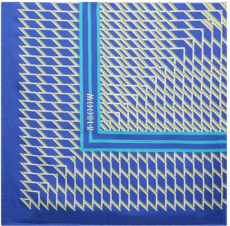 Moorer Foulard in Seta Carrematrix - - Accessories - Donna - Blu - ONE SIZE