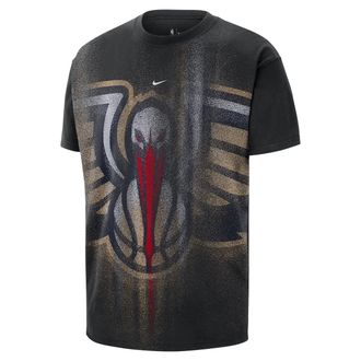 Nike Mens New Orleans Pelicans Basketball T-Shirt in Black | IO6417-010