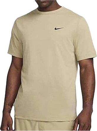 Nike Dri FIT UV Hyverse Mens Short Sleeve Fitness Top Olive DV9840-276