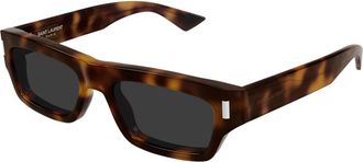 Saint Laurent Corner Angle Zonnebril - Dames - Zonnebrillen - Bruin - ONE Size - Nylon - Accessoires