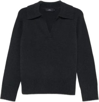 arch4 Jenna Sweater - Dames - V-hals truien - Grijs - M - Kasjmier - Truien & Vesten