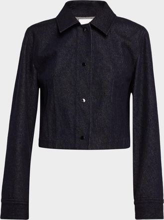 Vince Cropped Shirt Jacket