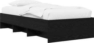 vidaXL Estructura De Cama Roble Negro 80 X 200 Cm Madera De Ingenier&iacute;a Vidaxl