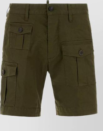 Dsquared2 stretch cotton cargo bermuda shorts