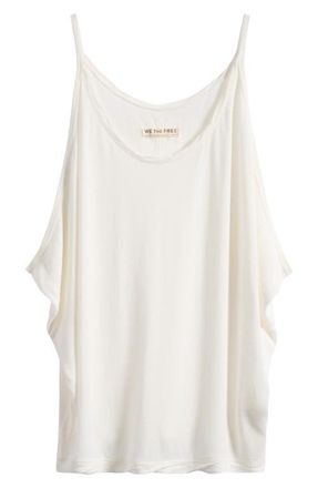 Free People Shoreside Drape Tank in Clean Ivory at Nordstrom, Size X-Small