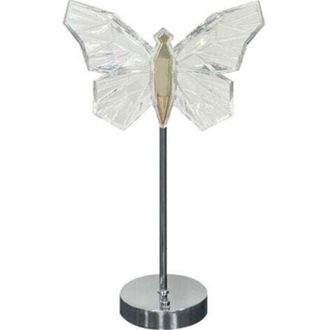 OEM L&aacute;mpara De Mesa De Cristal Con Forma De Mariposa, Luz Nocturna Decorativa, Regulable