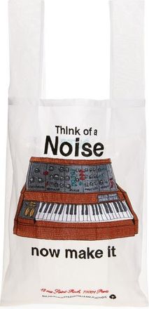 Undercover Embroidered Noise North/South Tote in Off White at Nordstrom