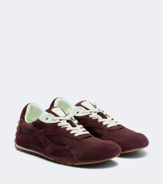 Bottega Veneta Orbit Flash suede-trimmed sneakers