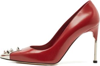 Alexander McQueen Pumps a punta Spike - Rosso