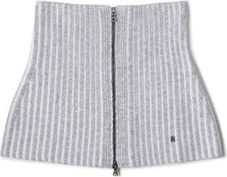 Bogner Merida virgin wool ribbed collar for women - Grey - one_size