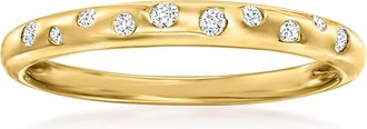 RS Pure by Ross-Simons Diamond Spotted Ring in 14kt Yellow Gold